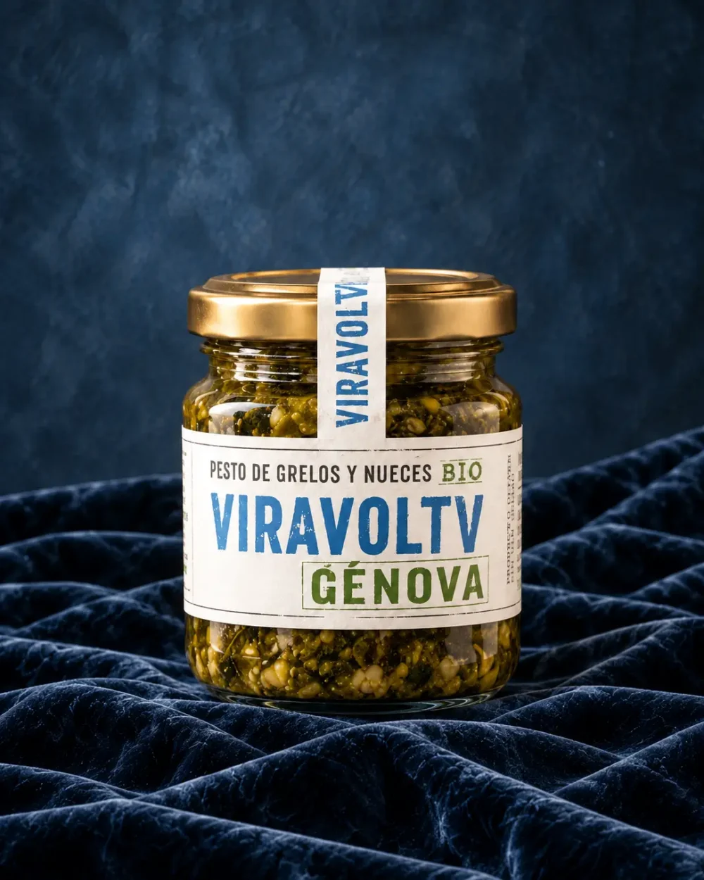 Viravolta Génova · Bio-Pesto aus Rübengrün und Walnüssen